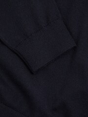 Reiss Navy Earl 13-14 yrs Merino Wool V-Neck Jumper - Image 4 of 4