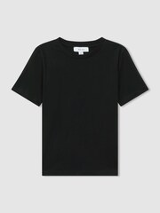 Reiss Black Bless Teen Crew Neck T-Shirt - Image 1 of 4