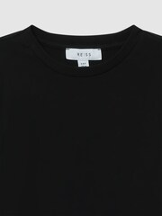 Reiss Black Bless Teen Crew Neck T-Shirt - Image 4 of 4