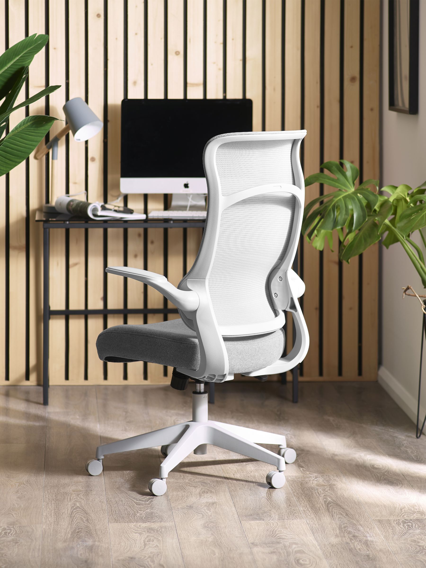 Julian Bowen Archer Office Chair - Grey - Ergonomic Mesh Back - Image 5