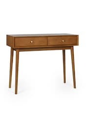 Julian Bowen Ash Lowry Writing Desk With 2 Drawers - Image 2 of 5