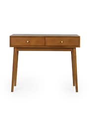 Julian Bowen Ash Lowry Writing Desk With 2 Drawers - Image 3 of 5