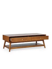 Julian Bowen Ash Lowry 2 Drawer Coffee Table - Image 4 of 6
