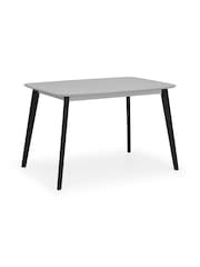Julian Bowen Grey and Black Casa Rectangular Dining Table - Image 2 of 6