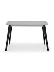 Julian Bowen Grey and Black Casa Rectangular Dining Table - Image 3 of 6