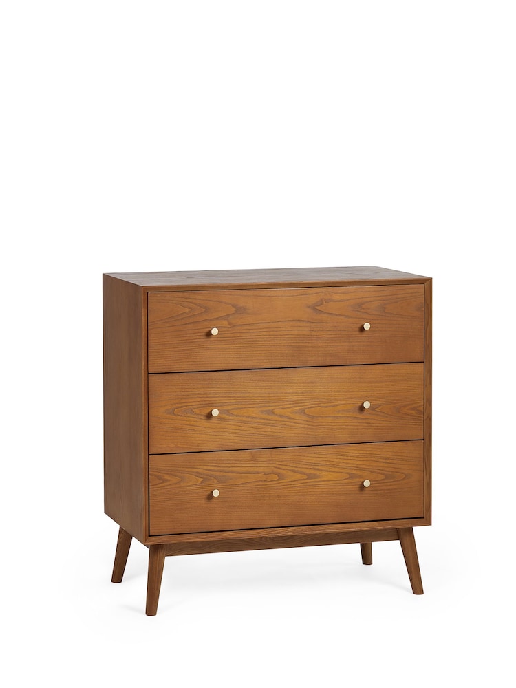 Julian Bowen Ash Lowry 3 Drawer Chest - Image 2 of 5