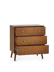 Julian Bowen Ash Lowry 3 Drawer Chest - Image 4 of 5