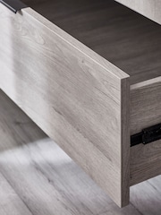 Julian Bowen Grey Oak Bali Double 1 Drawer Wardrobe - Image 5 of 6