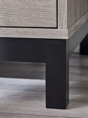 Julian Bowen Grey Oak Bali Double 1 Drawer Wardrobe - Image 6 of 6