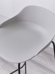 Julian Bowen Light Grey Set Of 2 Rocco Stools - Image 3 of 5