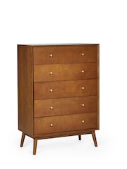Julian Bowen Ash Lowry 5 Drawer Chest - Image 2 of 5