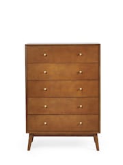 Julian Bowen Ash Lowry 5 Drawer Chest - Image 3 of 5