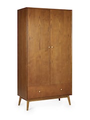 Julian Bowen Ash Lowry Double 1 Drawer Wardrobe - Image 2 of 6