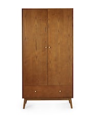 Julian Bowen Ash Lowry Double 1 Drawer Wardrobe - Image 3 of 6