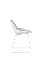 Julian Bowen White Set Of 2 Rocco Chairs - Image 4 of 4