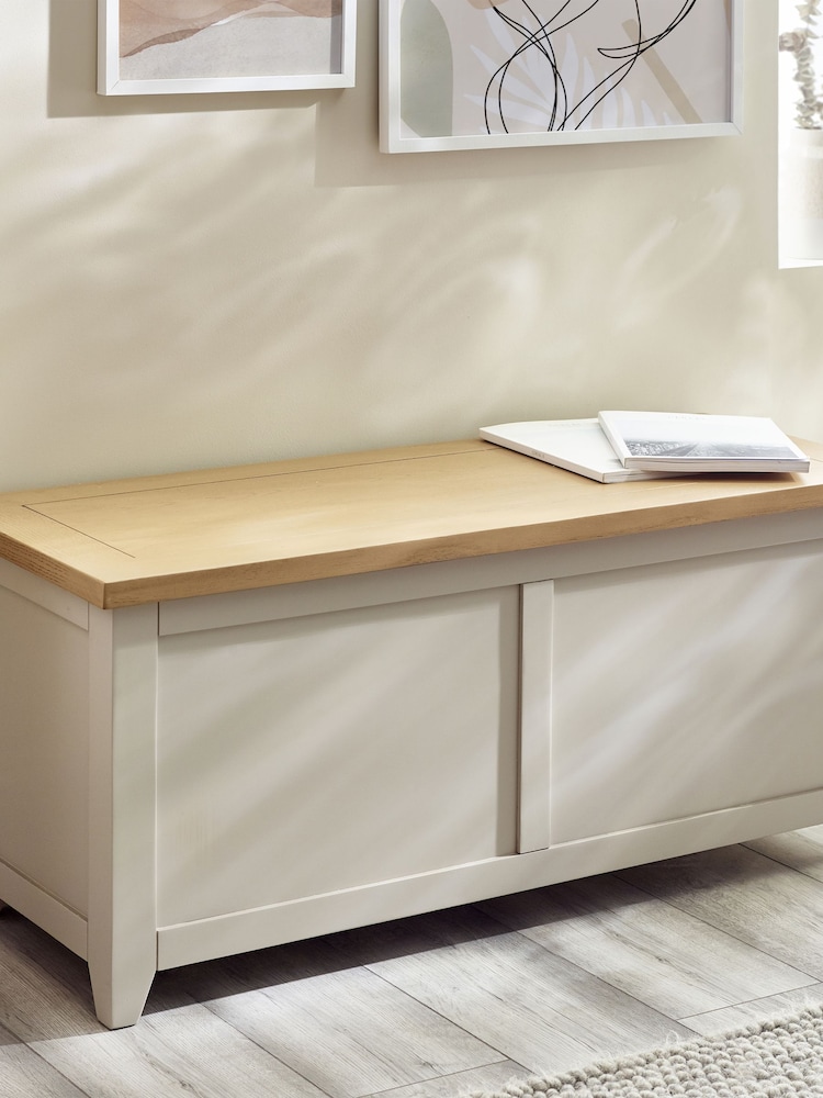 Julian Bowen Elephant Grey Richmond Storage Bench - Image 2 of 6