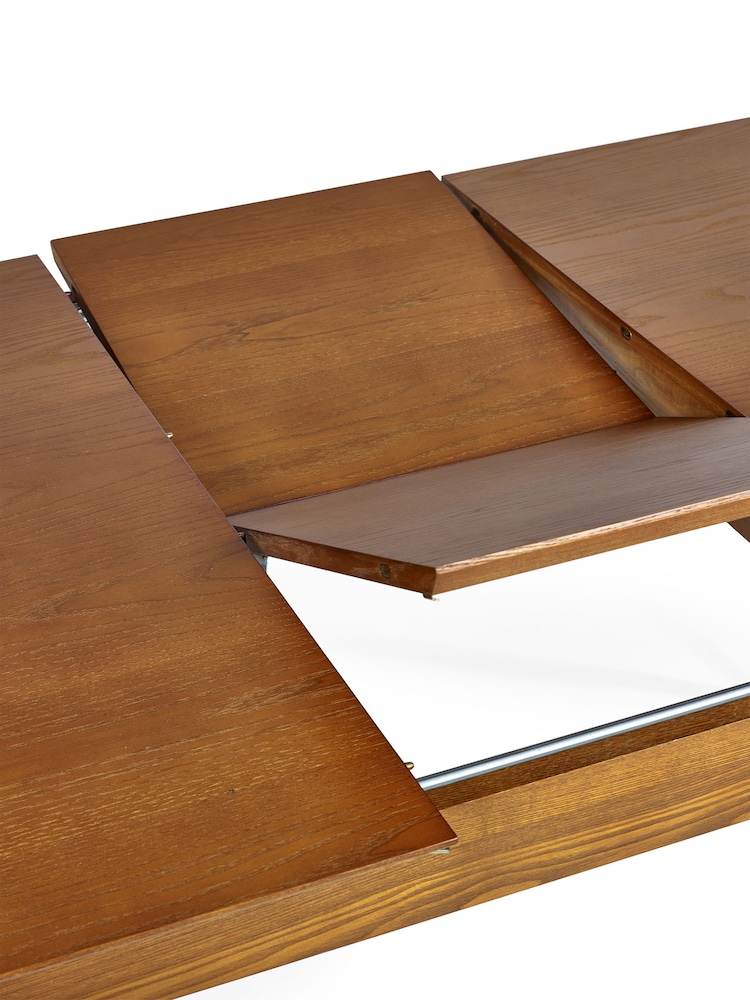 Julian Bowen Ash Lowry Extending Dining Table With 2 Drawers - Image 6 of 6