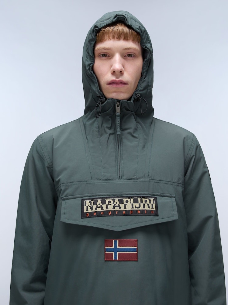 Napapijri Green Rainforest Ripstop Anorak Jacket - Image 2 of 7