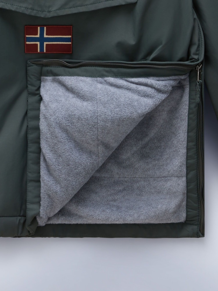 Napapijri Green Rainforest Ripstop Anorak Jacket - Image 7 of 7