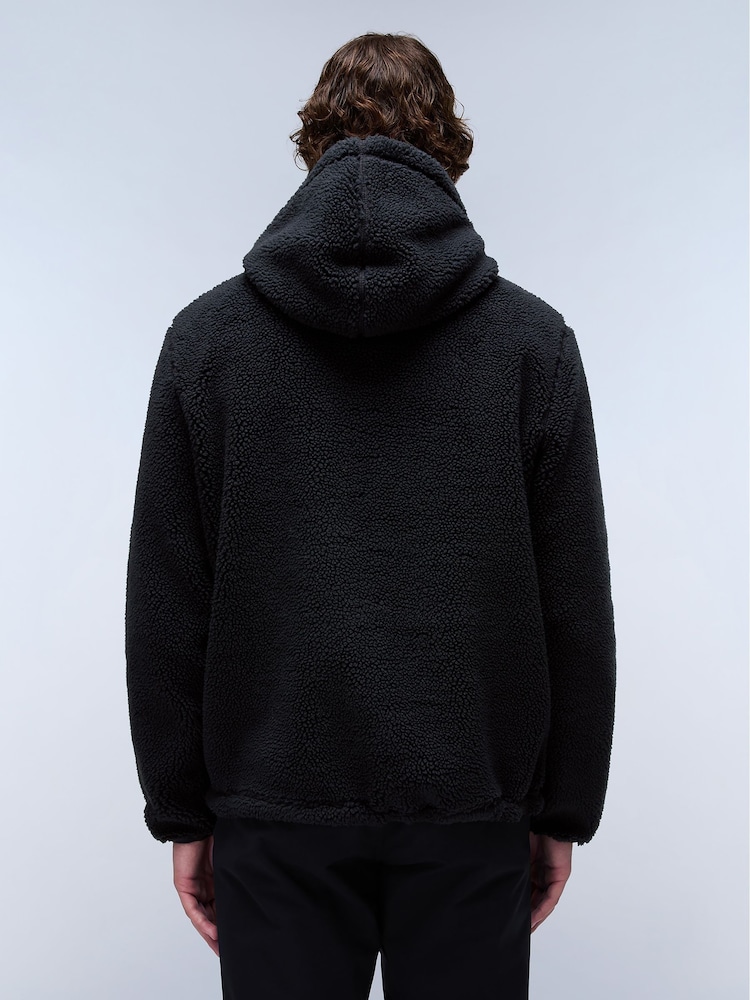 Napapijri Burgee Fleece Black Hoodie - Image 2 of 6