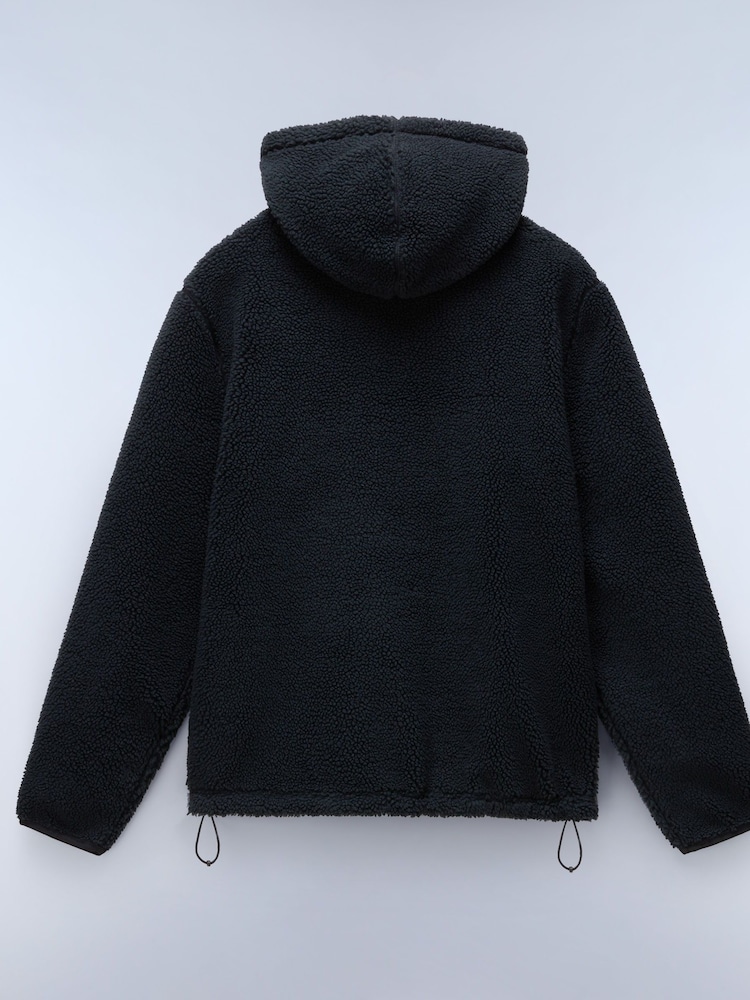 Napapijri Burgee Fleece Black Hoodie - Image 6 of 6