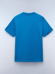 Napapijri Blue 100% Cotton Box Short Sleeve T-Shirt - Image 5 of 5