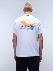Napapijri Durand White Short Sleeve 100% Cotton T-Shirt - Image 2 of 5