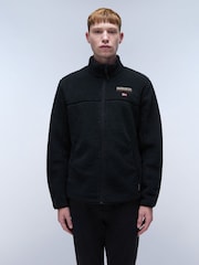 Napapijri Tynik Full-Zip Fleece Black Hoodie - Image 1 of 5