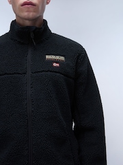 Napapijri Tynik Full-Zip Fleece Black Hoodie - Image 3 of 5