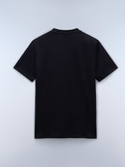 Napapijri Aylmer Black Short Sleeve 100% Cotton T-Shirt - Image 5 of 5