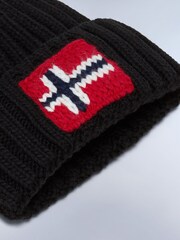 Napapijri Semiury Black Beanie - Image 4 of 4