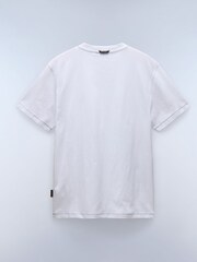Napapijri Rollin Short Sleeve White 100% Cotton T-Shirt - Image 4 of 4
