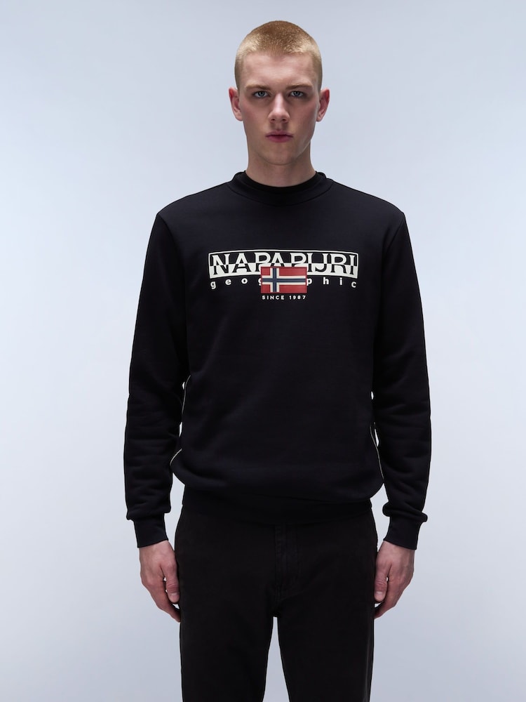 Napapijri Aylmer Black Sweatshirt - Image 1 of 4