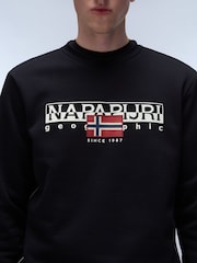 Napapijri Aylmer Black Sweatshirt - Image 3 of 4