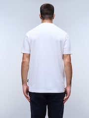 Camiseta branca de manga curta Napapijri Aylmer  100% algodão - Imagem 2 de 5