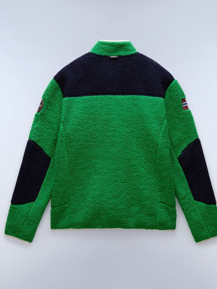 Napapijri Green Yupik Full-Zip Fleece - Image 7 of 7