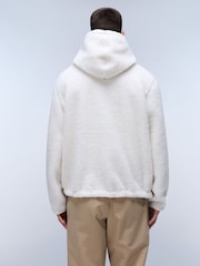 Napapijri Cream Burgee Fleece Hanorac cu glugă - Image 2 of 6