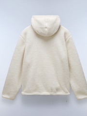 Napapijri Cream Burgee Fleece Hanorac cu glugă - Image 6 of 6