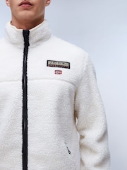 Napapijri Cream Tynik Full-Zip Fleece Hanorac cu glugă - Image 3 of 5
