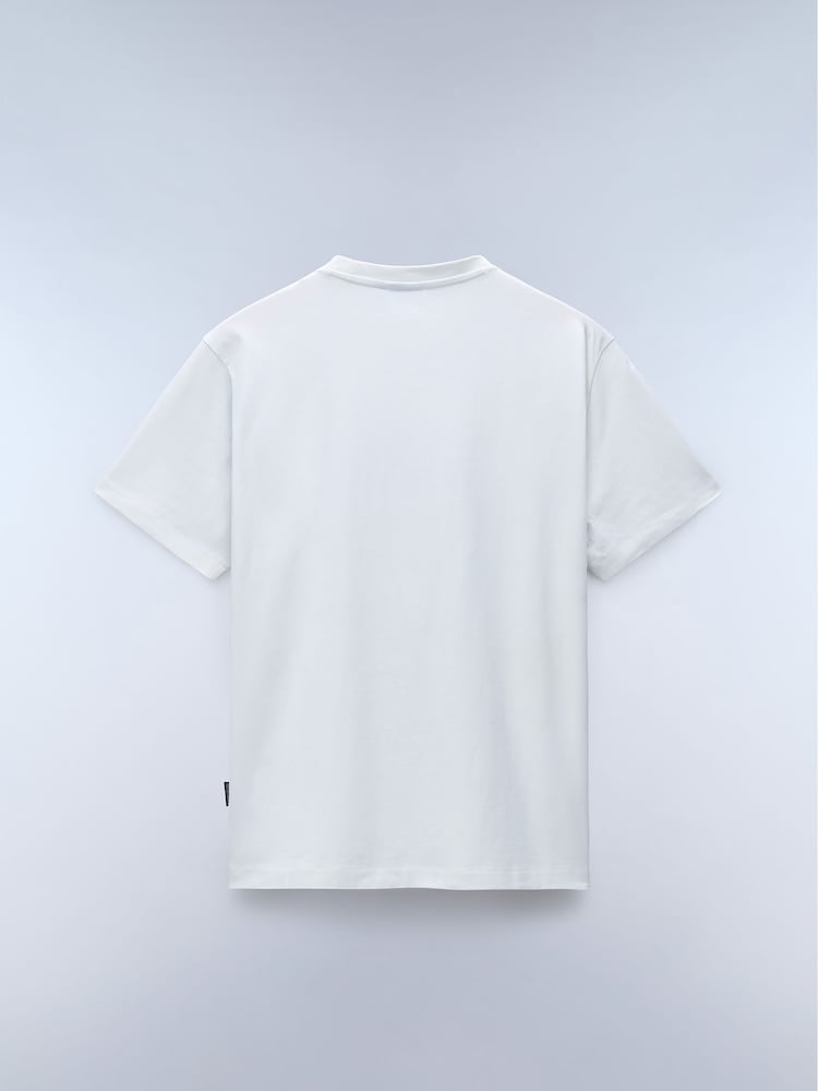 Napapijri 100% Cotton Box Mânecă scurtă Alb Tricou - Image 5 of 6