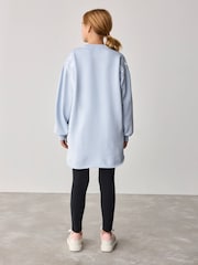 Baker by Ted Baker Blue Longline Logo Sweat Top and Leggings Set - Image 3 of 13