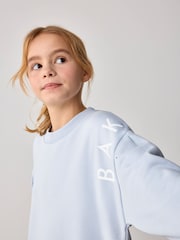 Baker by Ted Baker Blue Longline Logo Sweat Top and Leggings Set - Image 4 of 13