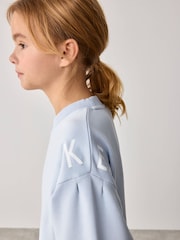 Baker by Ted Baker Blue Longline Logo Sweat Top and Leggings Set - Image 5 of 13