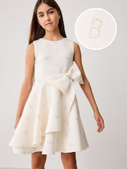 Baker by Ted Baker Bow Detail Embossed Scuba Dress - Bild 1 von 11