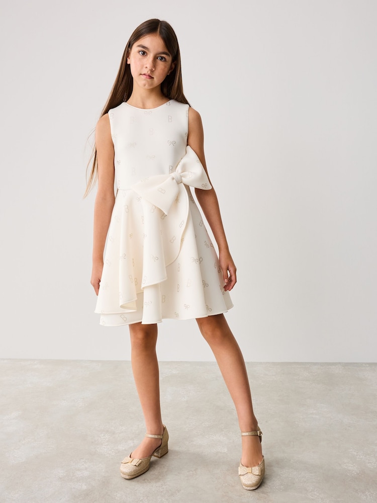 Baker by Ted Baker Bow Detail Embossed Scuba Dress - Bild 2 von 11