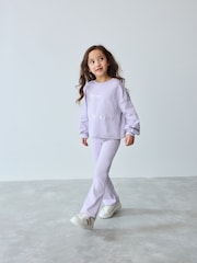 Baker by Ted Baker Blue Branded Sweat Top and Flare Set - Image 1 of 11