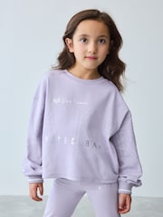 Baker by Ted Baker Blue Branded Sweat Top and Flare Set - Image 4 of 11