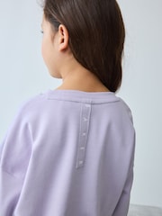 Baker by Ted Baker Blue Branded Sweat Top and Flare Set - Image 6 of 11