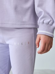 Baker by Ted Baker Blue Branded Sweat Top and Flare Set - Image 7 of 11