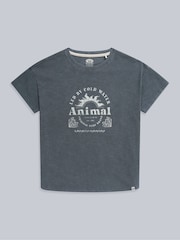 Animal Grey Womens Phoenix Organic T-Shirt - Image 1 of 4